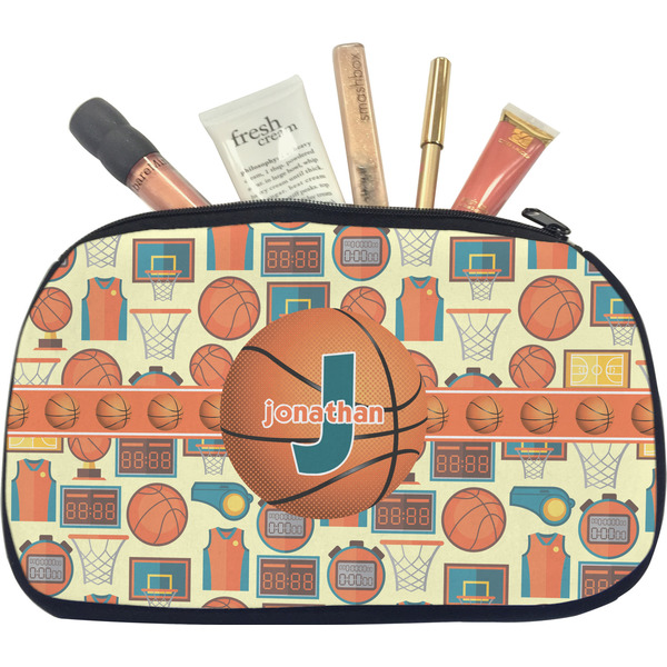 Custom Basketball Makeup / Cosmetic Bag - Medium (Personalized)