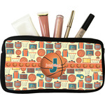 Basketball Makeup / Cosmetic Bag - Small (Personalized)