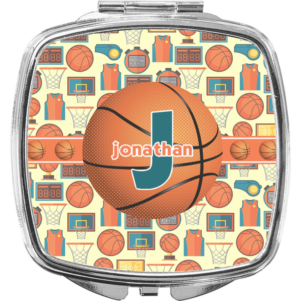 Custom Basketball Compact Makeup Mirror (Personalized)