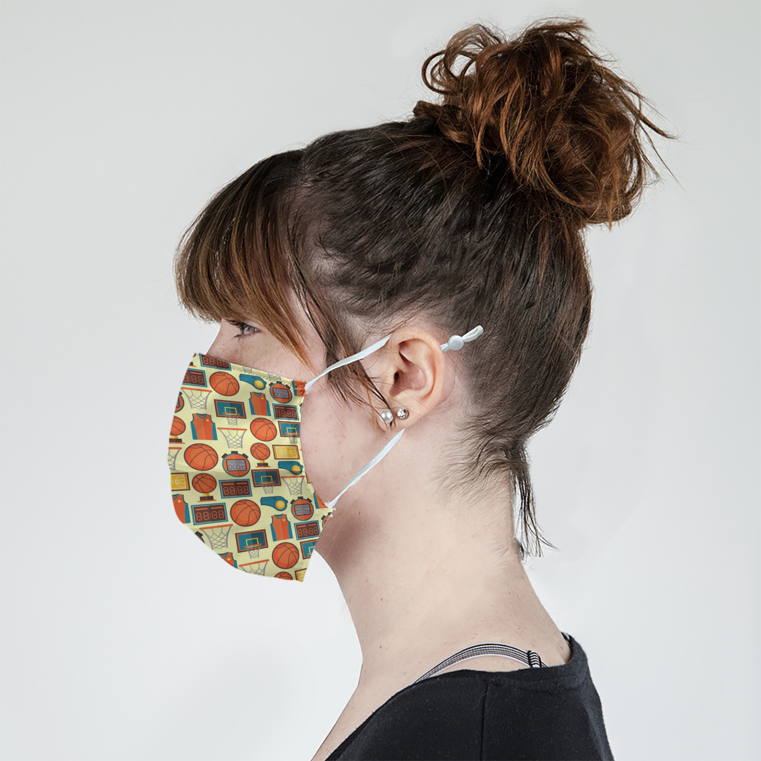 Basketball Face Mask Cover (Personalized) YouCustomizeIt