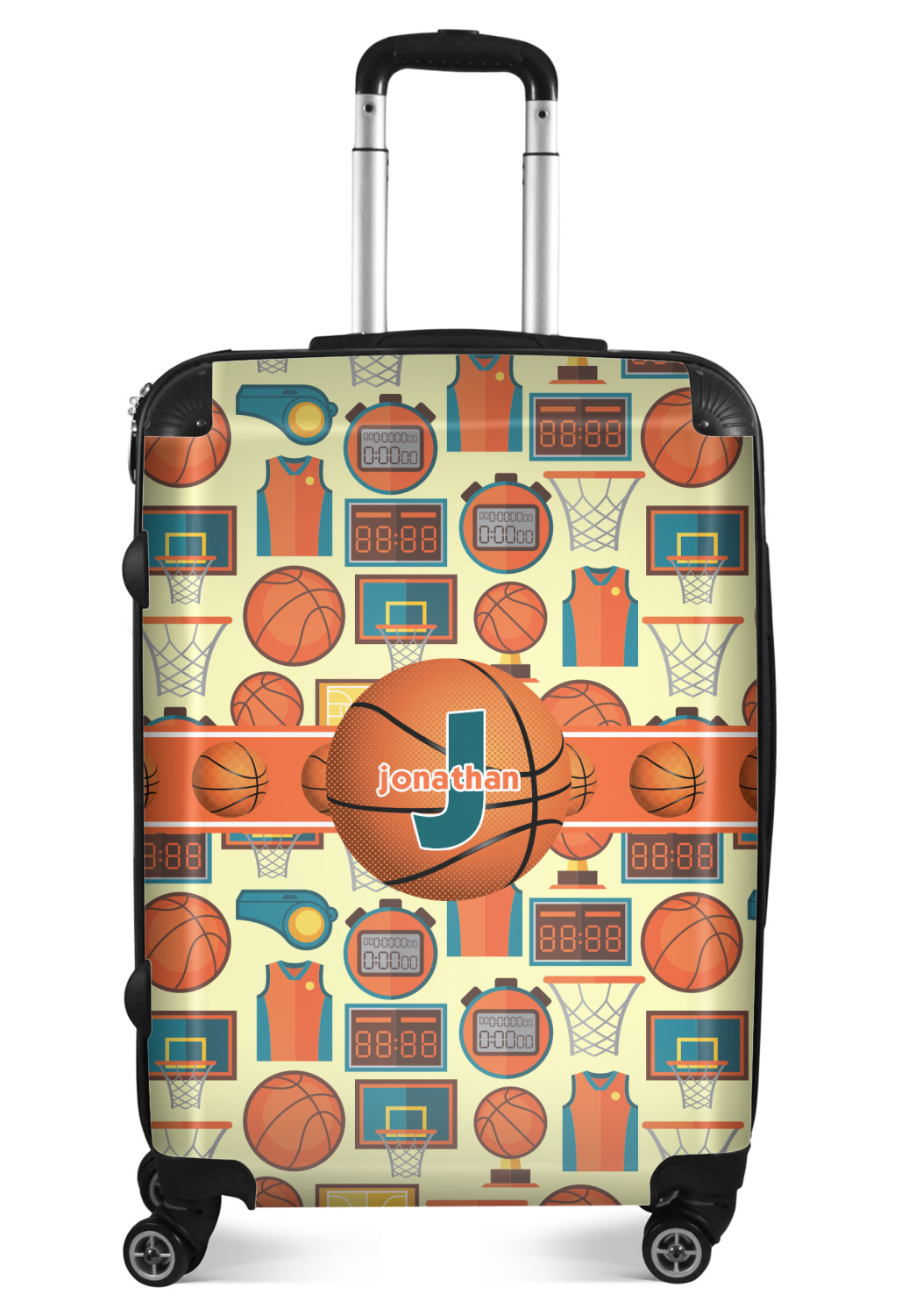 Basketball Suitcase 24"Medium Checked (Personalized) YouCustomizeIt