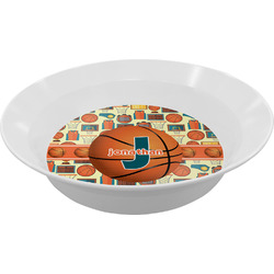 Basketball Melamine Bowl - 12 oz (Personalized)