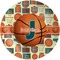 Basketball Melamine Plate 8 inches