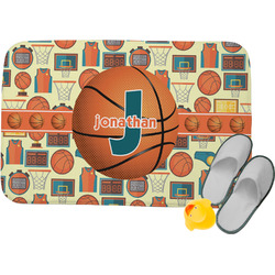 Basketball Memory Foam Bath Mat - 24"x17" (Personalized)