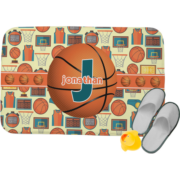Custom Basketball Memory Foam Bath Mat (Personalized)
