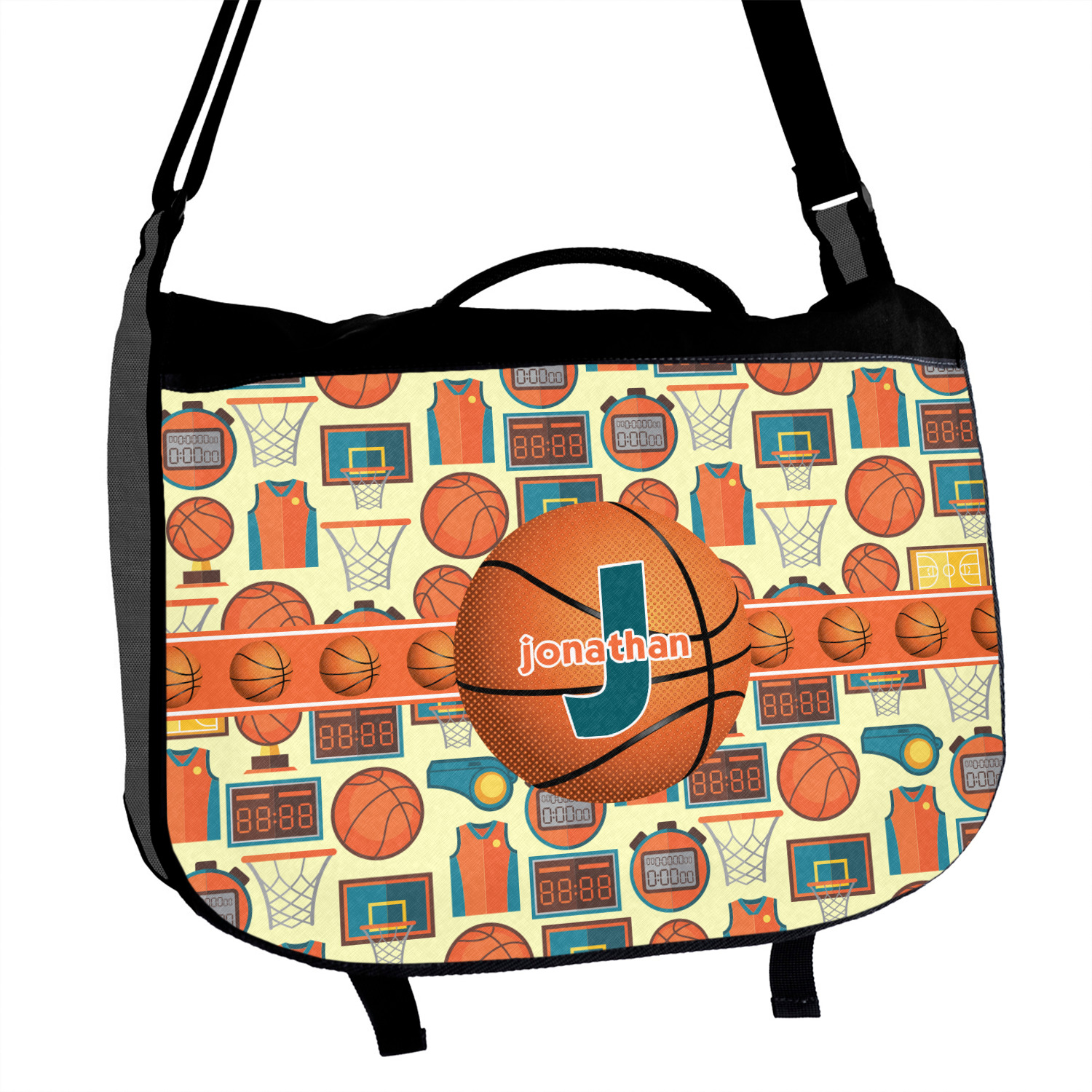Basketball Messenger Bag (Personalized) - YouCustomizeIt