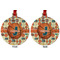 Basketball Metal Ball Ornament - Front and Back