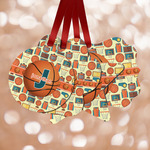 Basketball Metal Ornaments - Double Sided w/ Name or Text