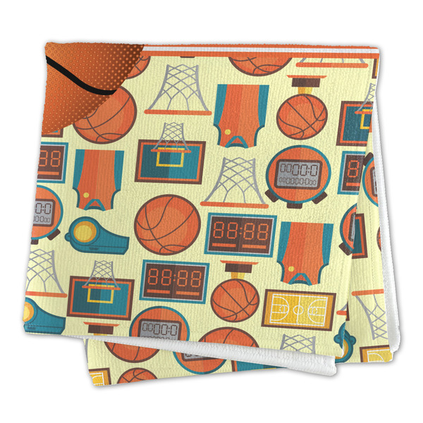 Basketball Microfiber Dish Rag - FOLDED (square)