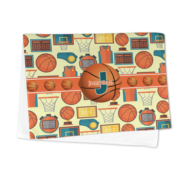 Basketball Microfiber Dish Towel - FOLDED HALF