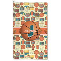 Basketball Microfiber Golf Towel - Large (Personalized)