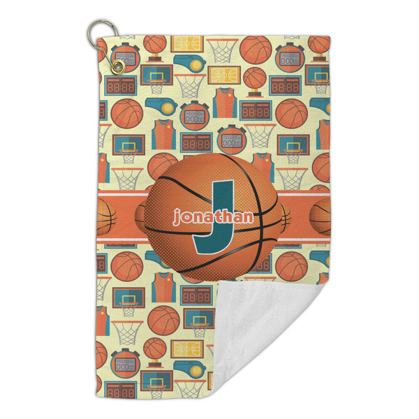 Basketball Microfiber Golf Towels Small - FRONT FOLDED