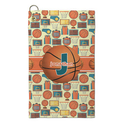 Basketball Microfiber Golf Towel - Small (Personalized)