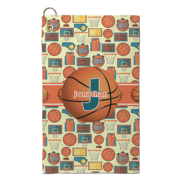Custom Basketball Microfiber Golf Towel - Small (Personalized)