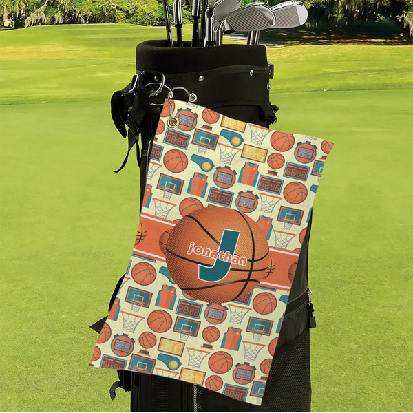 Basketball Microfiber Golf Towels - Small - LIFESTYLE