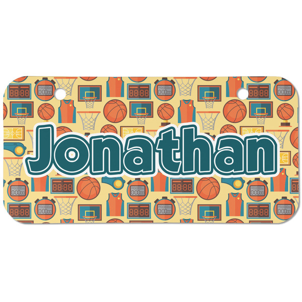 Basketball Mini Bicycle License Plate - Two Holes