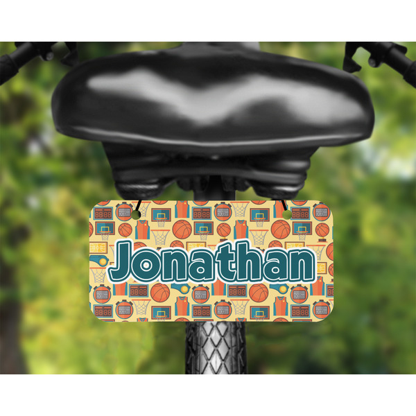 Basketball Mini License Plate on Bicycle - LIFESTYLE Two holes