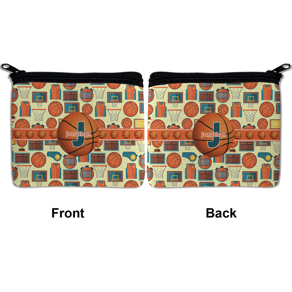 Basketball Neoprene Coin Purse - Front & Back (APPROVAL)