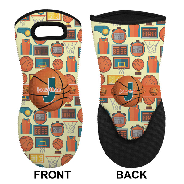 Basketball Neoprene Oven Mitt (Front & Back)
