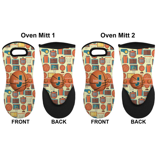 Basketball Neoprene Oven Mitt - Set of 2 - Approval