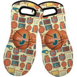Basketball Neoprene Oven Mitts - Set of 2 w/ Name or Text