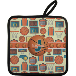 Basketball Pot Holder w/ Name or Text
