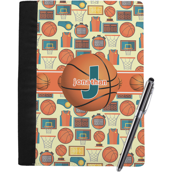 Custom Basketball Notebook Padfolio - Large w/ Name or Text