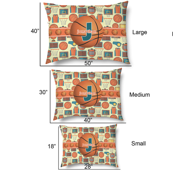 Basketball Outdoor Dog Beds - SIZE CHART