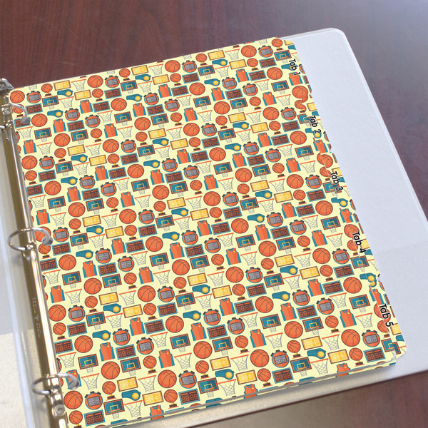 Basketball Page Dividers - Set of 5 - In Context