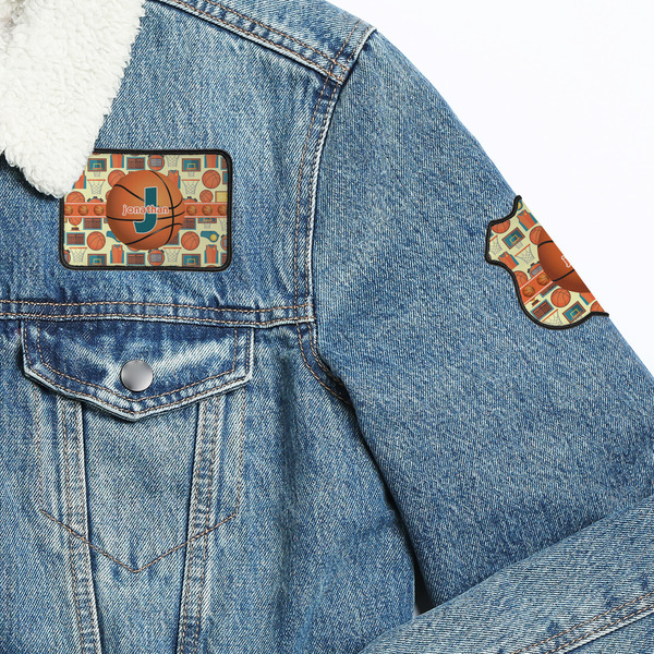 Basketball Patches Lifestyle Jean Jacket Detail