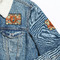 Basketball Patches Lifestyle Jean Jacket Detail