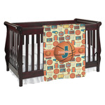 Basketball Baby Blanket (Single Sided) (Personalized)