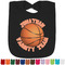 Basketball Personalized Black Bib