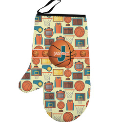 Basketball Left Oven Mitt (Personalized)