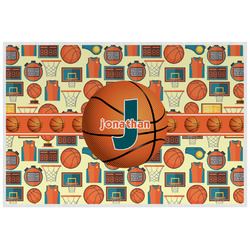 Basketball Laminated Placemat w/ Name or Text