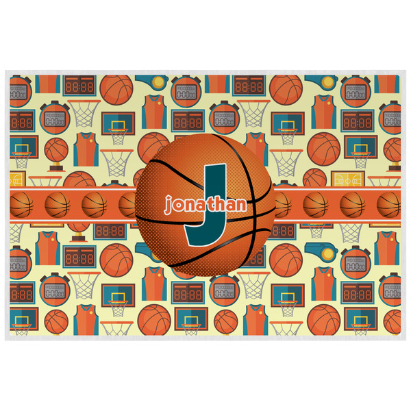 Custom Basketball Laminated Placemat w/ Name or Text