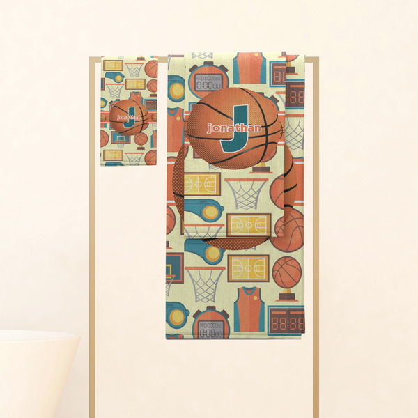 Basketball Personalized Towel Set