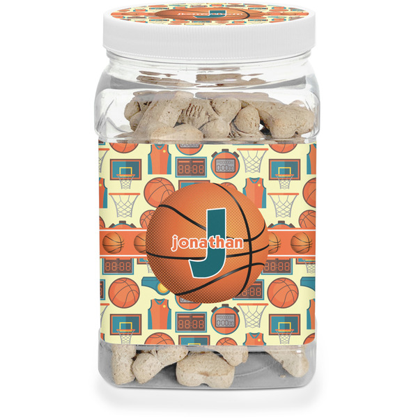 Custom Basketball Dog Treat Jar (Personalized)