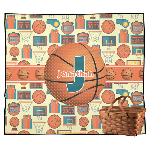 Custom Basketball Outdoor Picnic Blanket (Personalized)
