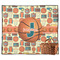 Basketball Picnic Blanket - Flat - With Basket