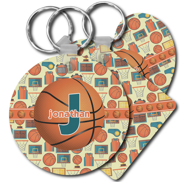 Custom Basketball Plastic Keychain (Personalized)