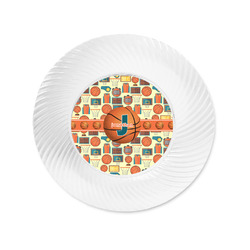 Basketball Plastic Party Appetizer & Dessert Plates - 6" (Personalized)