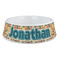 Basketball Plastic Dog Bowl - Large (Personalized)