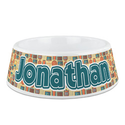 Basketball Plastic Dog Bowl (Personalized)