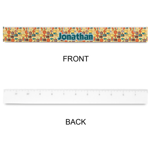 Basketball Plastic Ruler - 12" - APPROVAL