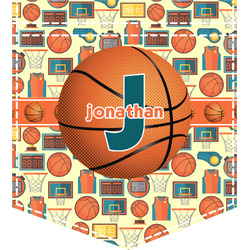 Basketball Iron On Faux Pocket (Personalized)