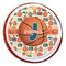 Basketball Printed Icing Circle - Large - On Cookie