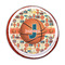 Basketball Printed Icing Circle - Medium - On Cookie