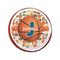 Basketball Printed Icing Circle - Small - On Cookie
