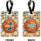 Basketball Rectangle Luggage Tag (Front + Back)